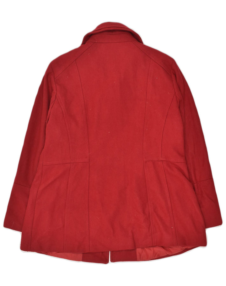 LONDON FOG Womens Overcoat UK 18 XL Red Polyester | Vintage London Fog | Thrift | Second-Hand London Fog | Used Clothing | Messina Hembry 