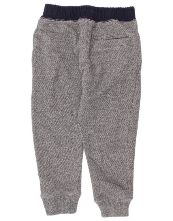 Joules Boys Tracksuit Trousers Joggers 2-3 Years Grey Colourblock Cotton