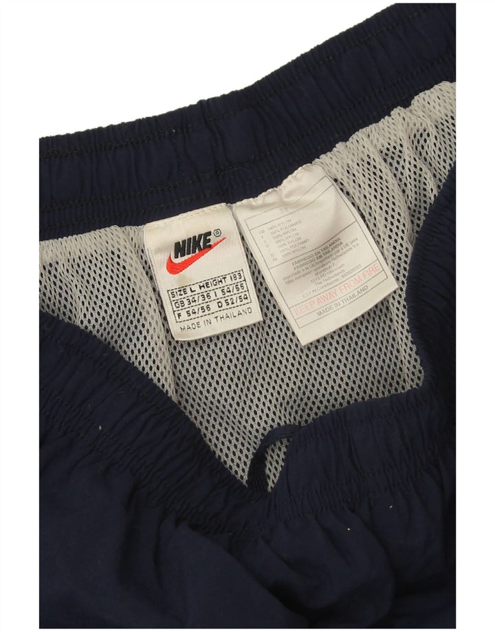 Nike Mens Graphic Sport Shorts Large  Navy Blue Nylon