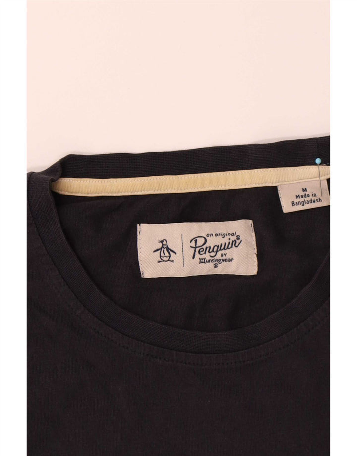 Camiseta Penguin Hombre Top Medium Azul Marino Algodón