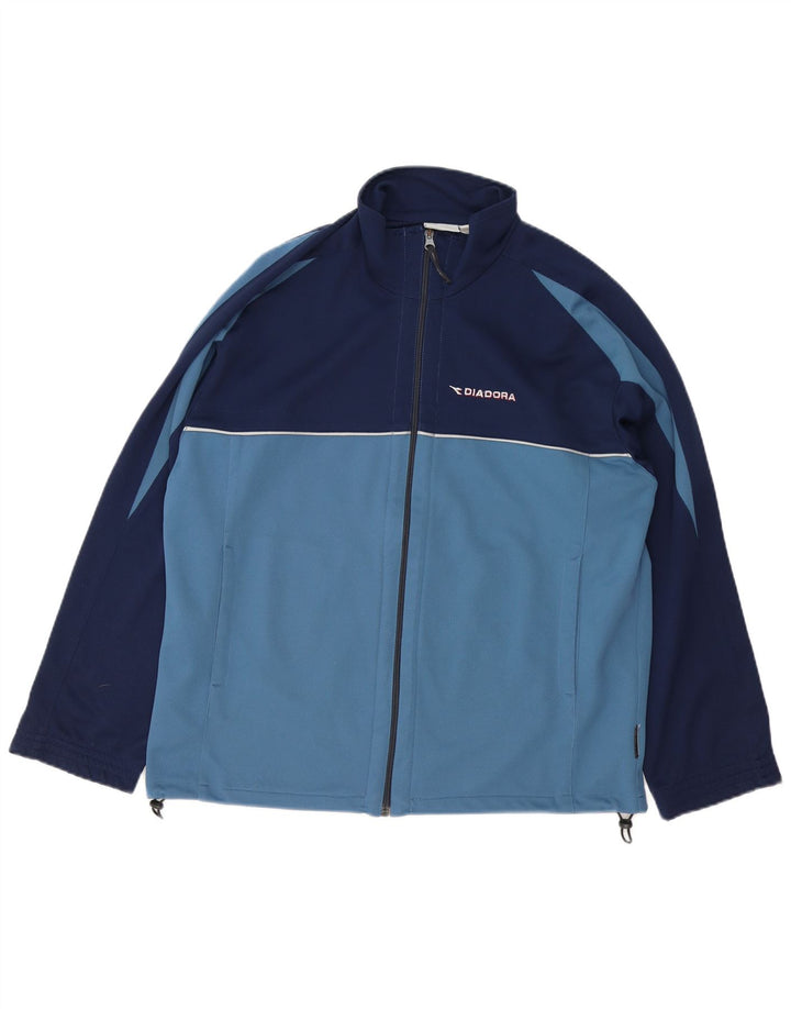 Diadora Træningsdragt til mænd Topjakke Stor marineblå Colourblock Polyester