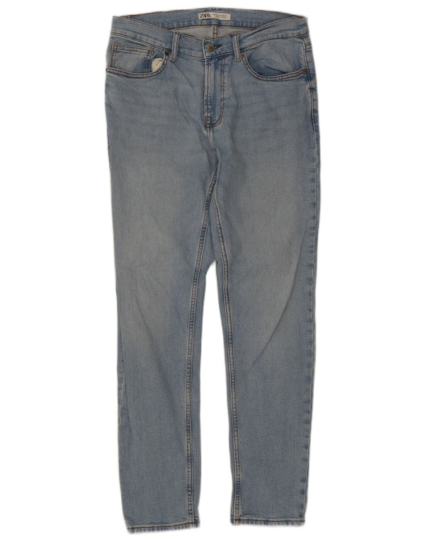 Мужские джинсы скинни Zara EU 42, большие W32 L30, синие, хлопок