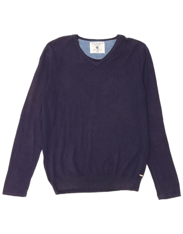 Zara Boys V-hals sweater 13-14 år Marineblå