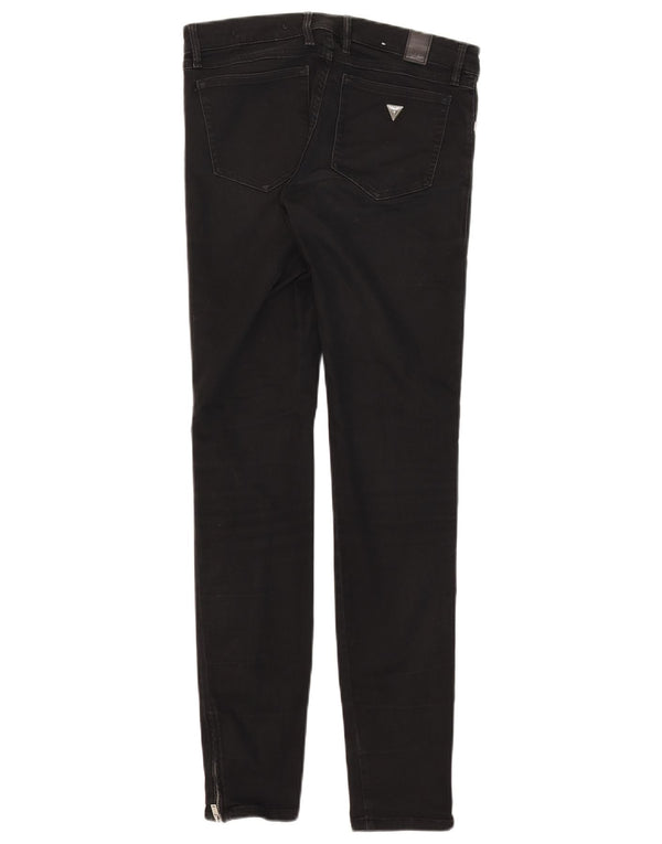 Guess Womens Marilyn Skinny Jeans W27 L30 Black Cotton