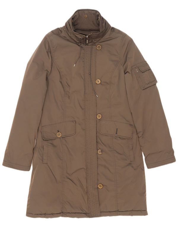 Sobretudo feminino Woolrich UK 16 grande cáqui
