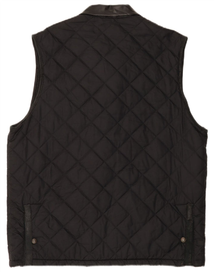Cotton's Industries Herre Quiltet Gilet UK 38 Medium Black