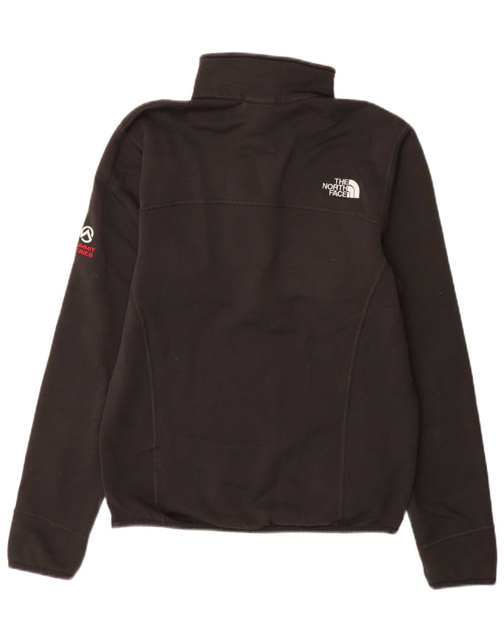 The North Face Mens Zip Neck Sweatshirt Jumper Small Black Polyester