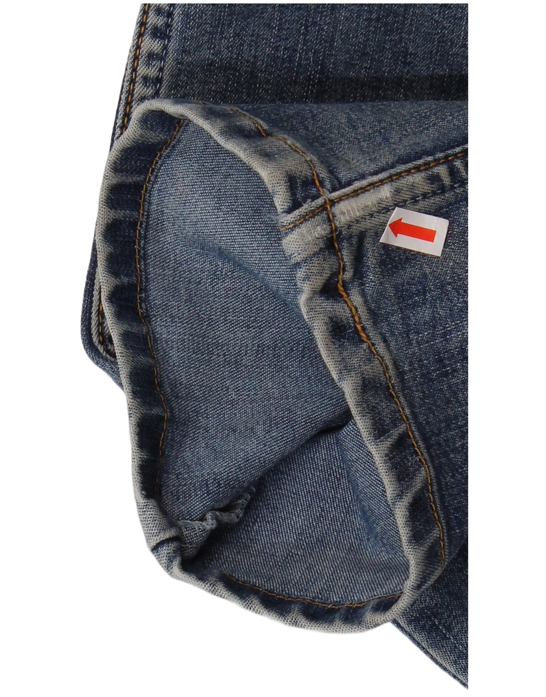 LEVI'S Womens Straight Jeans W27 L32 Blue Cotton