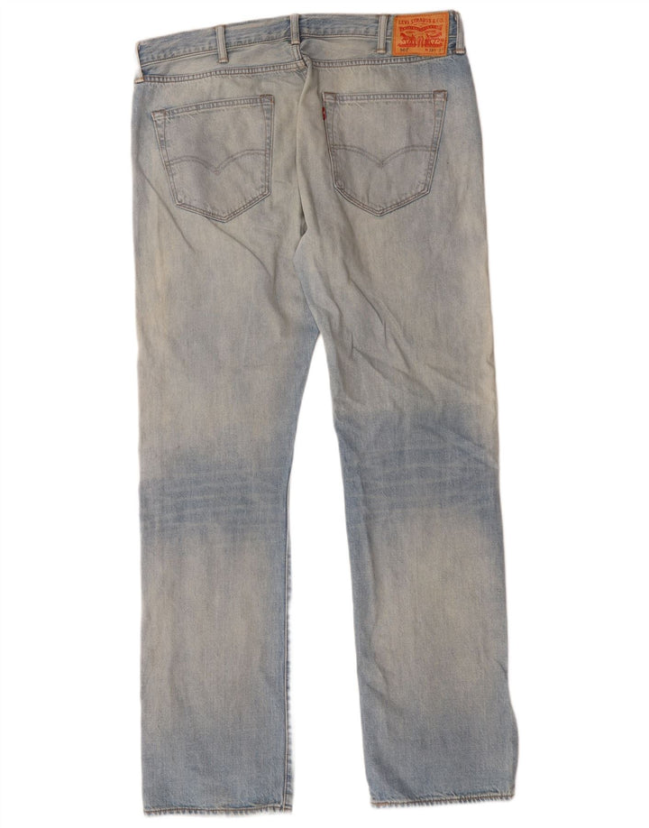 Levi's Mens 501 Straight Jeans W38 L34 Blue Viscose