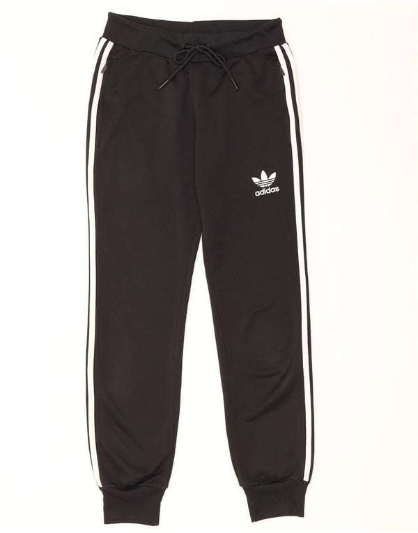 Adidas Damen Trainingshose Jogger UK 8 Small Schwarz Polyester