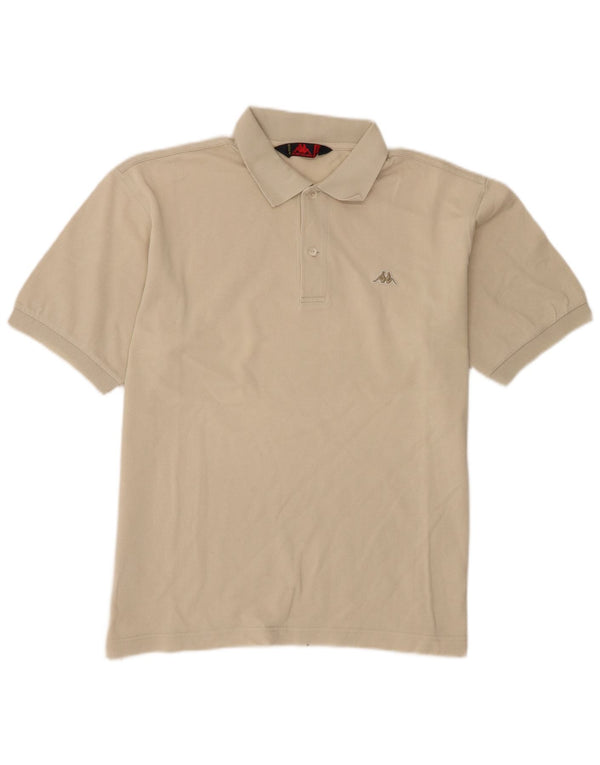 Kappa Mens Polo Shirt Medium Beige Cotton