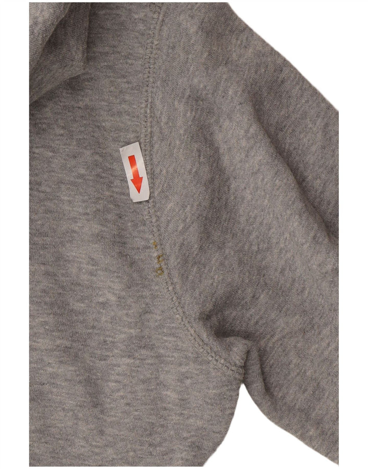 Nike Mens Graphic Hoodie Jumper Medium Grey Cotton