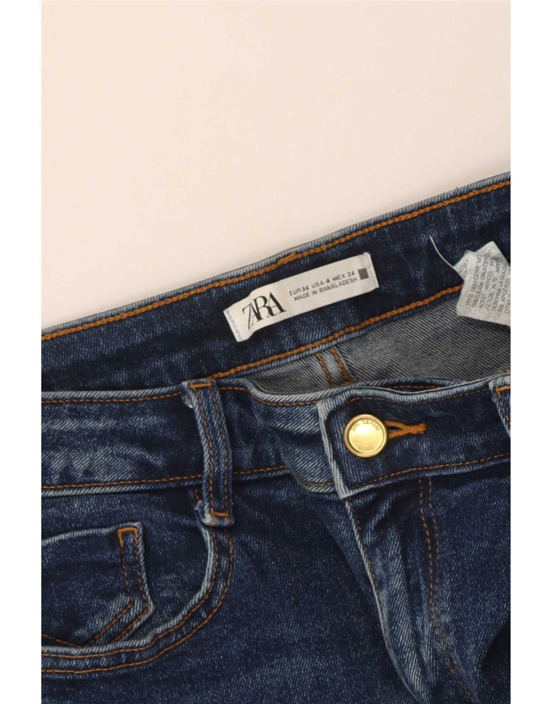 Zara Womens Bootcut Jeans EU 36 XS W26 L26 Blue