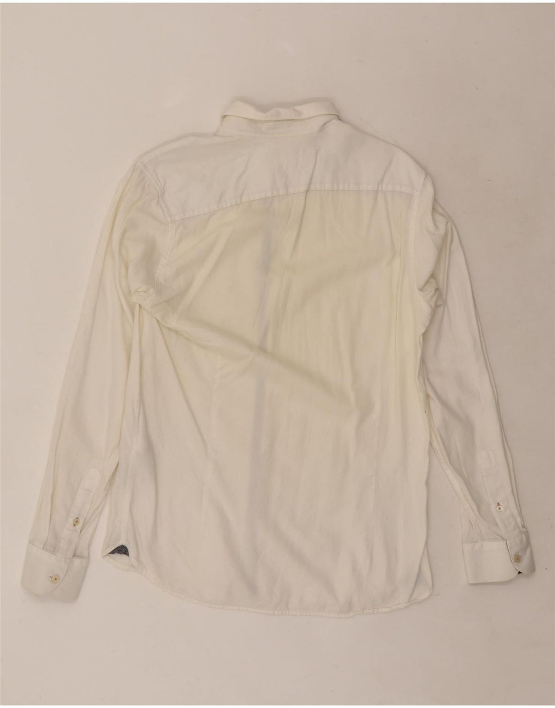 Ted Baker Mens Shirt Size 3 Medium White Cotton