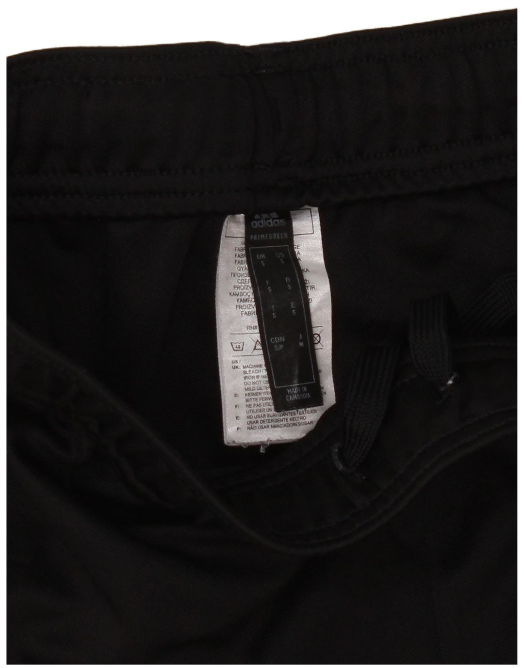 Calça Adidas Mens Treino Pequeno Poliéster Preto