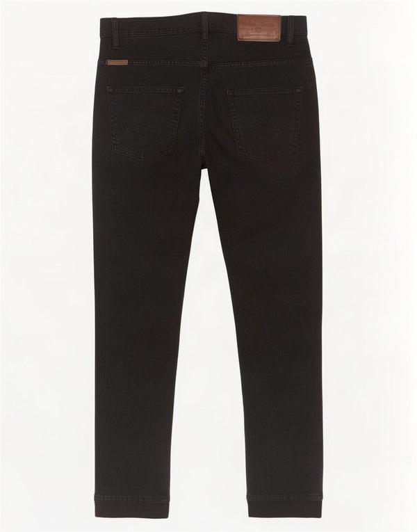Pantaloni casual slim da uomo Marlboro Classics W36 L29 cotone nero
