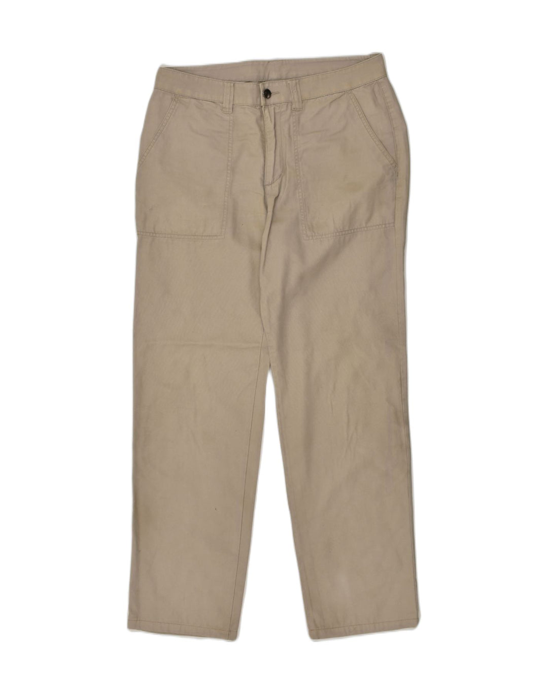 VINTAGE Womens Straight Chino Trousers W32 L30 Beige | Vintage Vintage | Thrift | Second-Hand Vintage | Used Clothing | Messina Hembry 