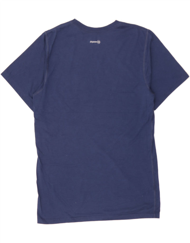 RUSSELL ATHLETIC Mens T-Shirt Top UK 38/40 Medium Navy Blue Polyester Vintage Russell Athletic and Second-Hand Russell Athletic from Messina Hembry 