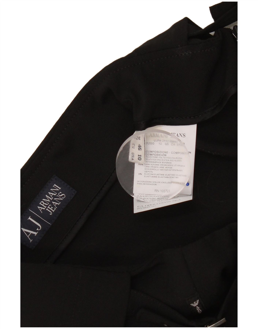 Minigonna da donna Armani US 10 Large W34 poliestere nero