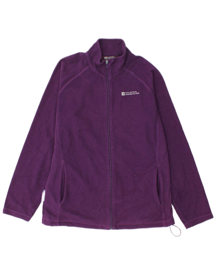Mountain Warehouse Womens Fleece Jacket UK 12 Medium Purple Polyester
