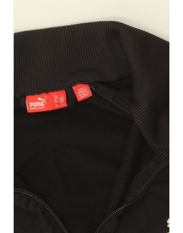PUMA Mens Tracksuit Top Jacket Large Black Polyester Vintage Puma and Second-Hand Puma from Messina Hembry 