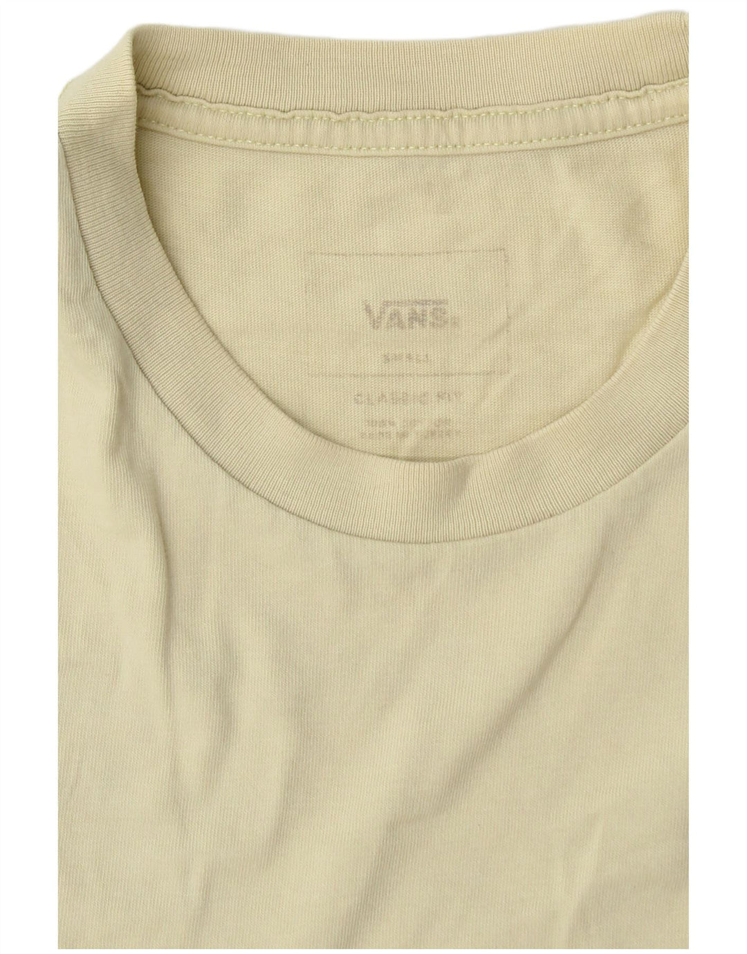 Vans Mens Classic Fit Graphic T-Shirt Top Small Yellow
