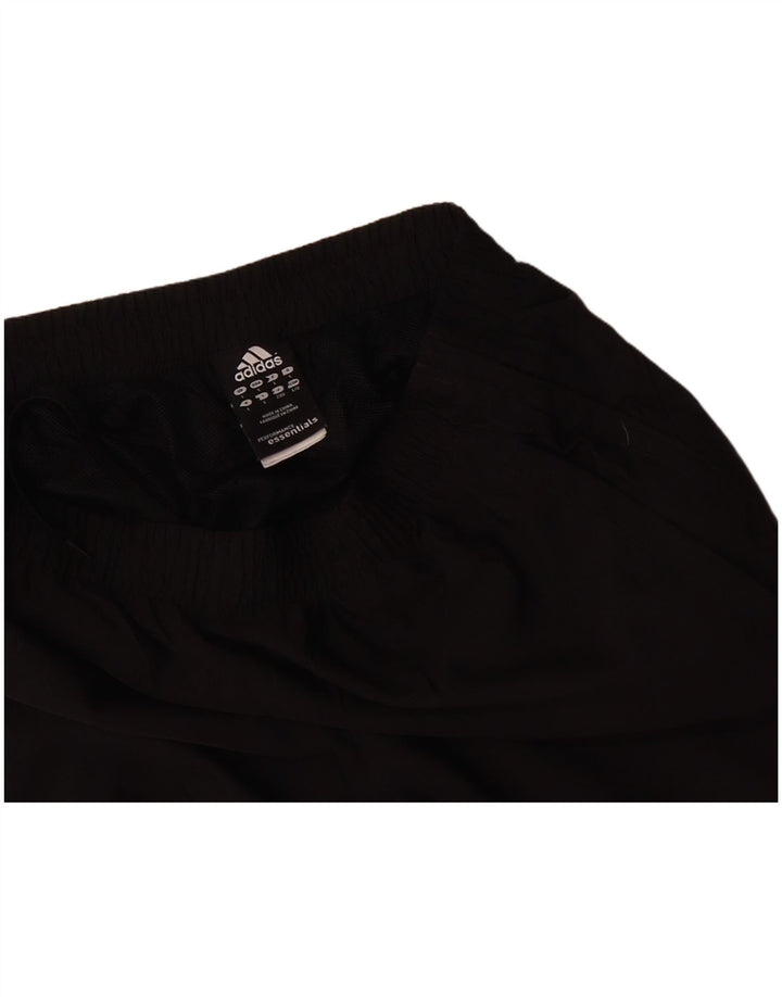 ADIDAS Mens Climalite Tracksuit Trousers Large Black Polyester