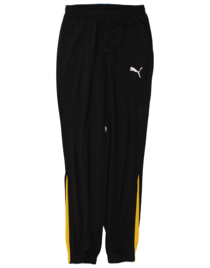 Puma Mens Tracksuit Trousers Joggers Small  Black Colourblock Polyester