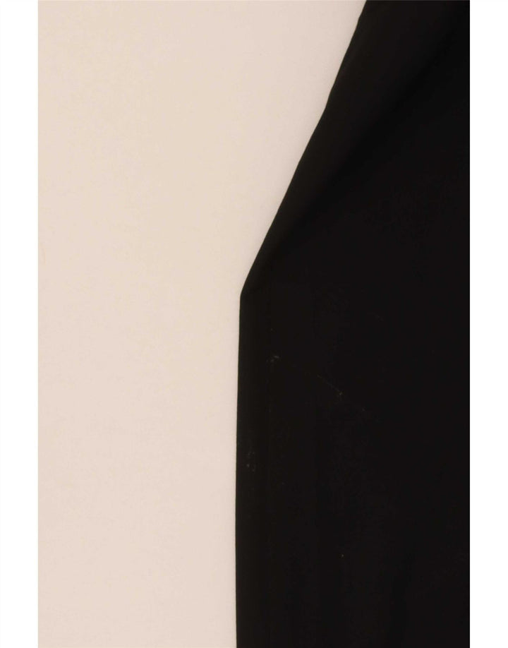 Zara Womens Straight Chino Trousers EU 40 Medium W30 L34 Black Polyester