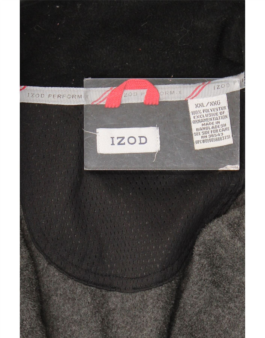 Izod Herre Fleecejakke UK 44 2XL Grå Colourblock Polyester