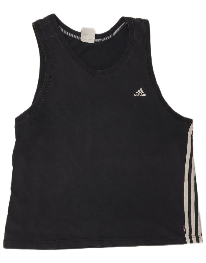 Adidas Męska Kamizelka Top Duża Czarna Bawełna