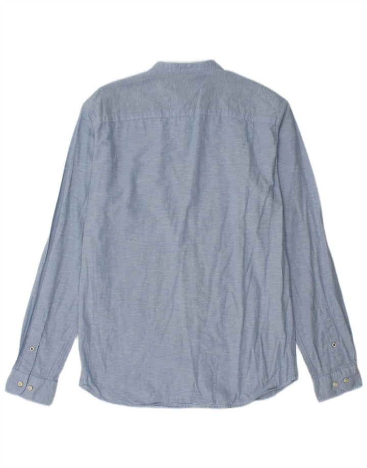 Jack & Jones Mens Shirt Small Blue Cotton