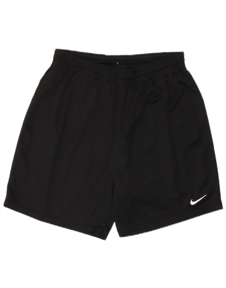 NIKE Mens Sport Shorts UK 34/36 Small Black Polyester