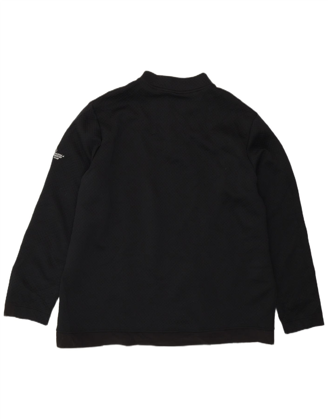 Adidas Herren-Sweatshirt mit Reißverschluss, 2XL, schwarzes Polyester