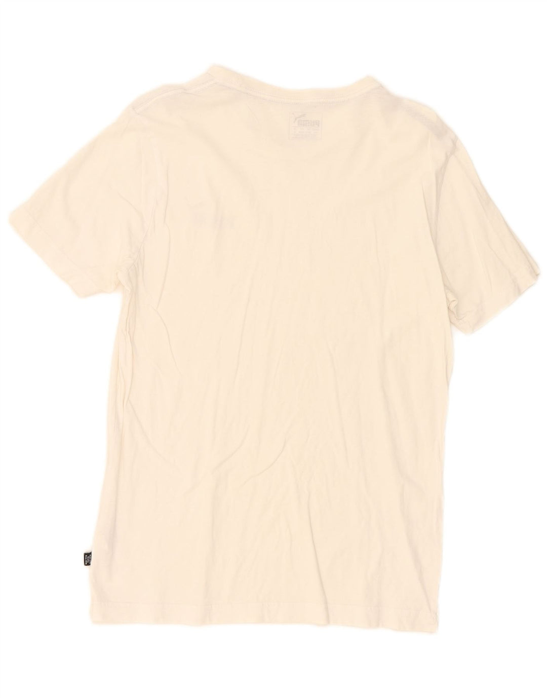 Puma Herren T-Shirt Top Small Weiß Baumwolle