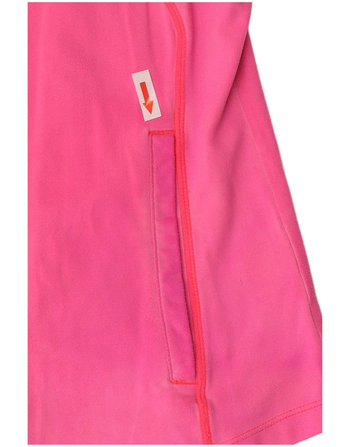 Ellesse Womens Trainingsanzug Top Jacke UK 12 Mittelrosa Nylon