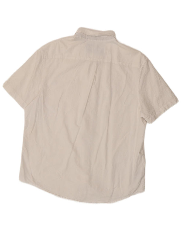 Penguin Mens Short Sleeve Shirt XL White Cotton