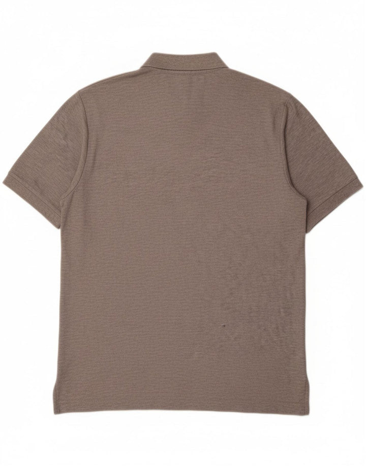 NAUTICA Mens Polo Shirt Medium Grey Cotton
