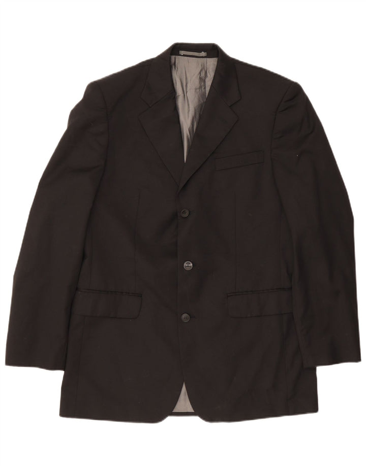 Jaqueta Blazer Masculina Pierre Cardin com 3 Botões Regular Fit Reino Unido 38 Médio Preto