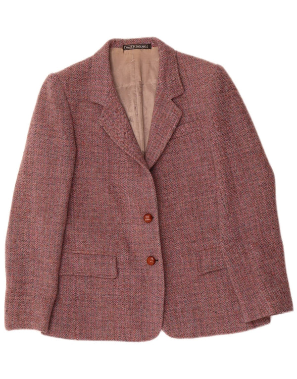 Kurtka damska Orvis Harris Tweed Blazer UK 12 Średnia czerwona jodełka