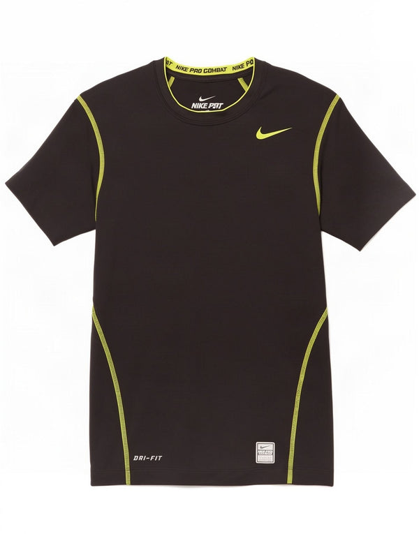 Nike Herre Dri Fit T-Shirt Top UK 36/38 Lille Sort