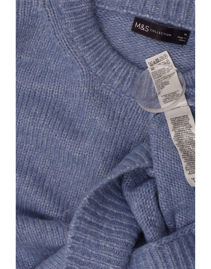Maglione maglione girocollo oversize da donna Marks & Spencer UK 14 Blu medio