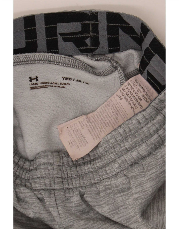 Under Armour Boys Graphic Tracksuit Trousers Joggers 9-10 Years Medium Grey