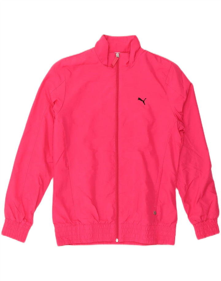 PUMA Womens Tracksuit Top Jacket UK 12 Medium Pink Polyester Vintage Puma and Second-Hand Puma from Messina Hembry 