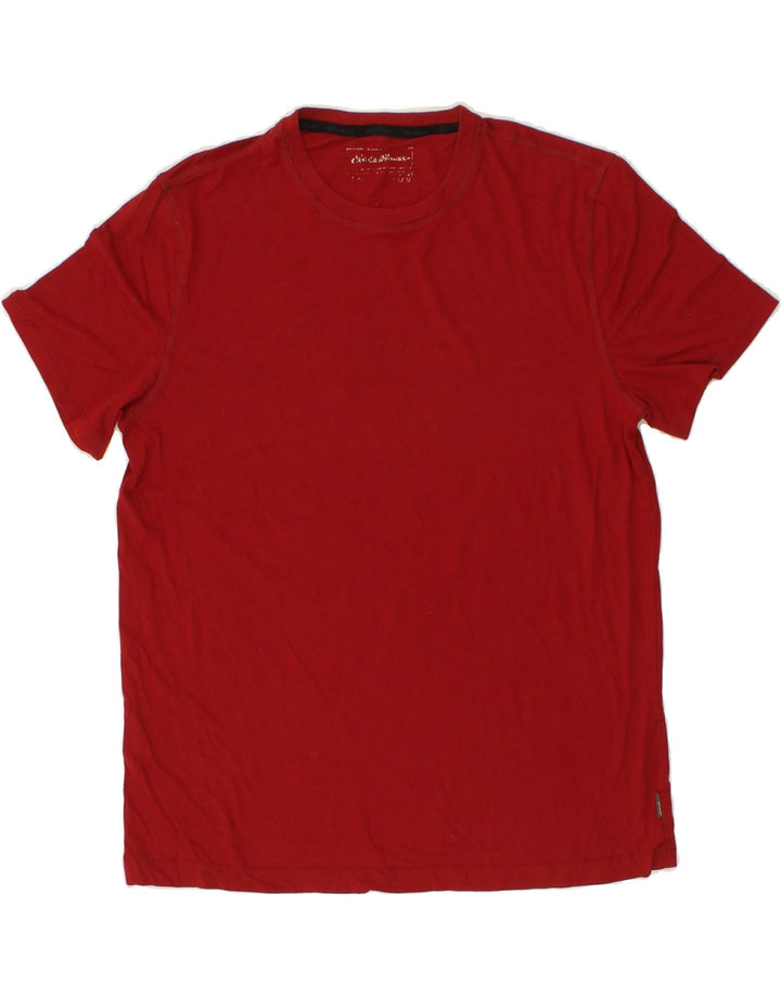 EDDIE BAUER Mens T-Shirt Top Medium Red Cotton Vintage Eddie Bauer and Second-Hand Eddie Bauer from Messina Hembry 
