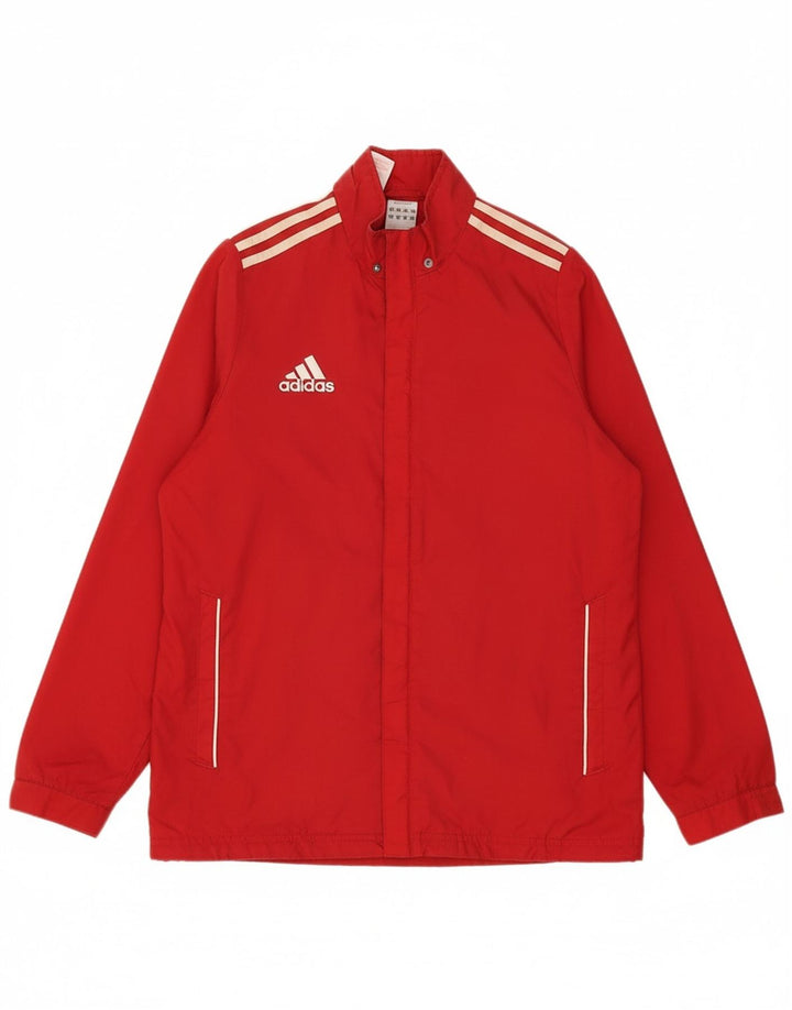 ADIDAS Boys Rain Jacket 15-16 Years Red