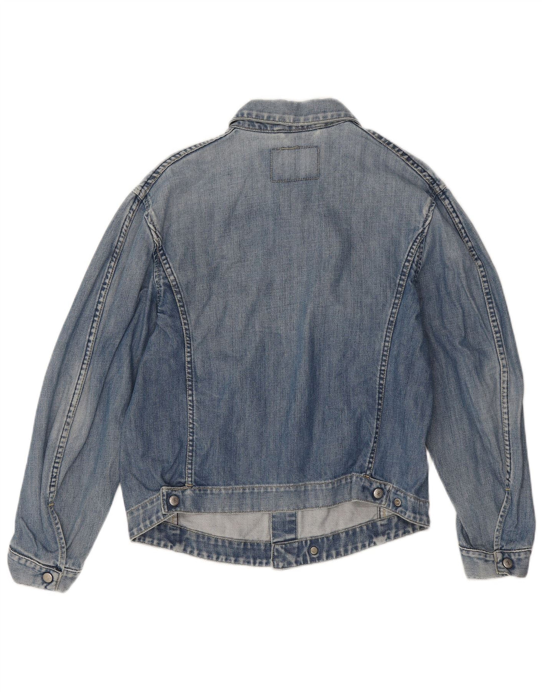 Levi's Womens Engineered Denim Jacket UK 14 Medium Blue Cotton