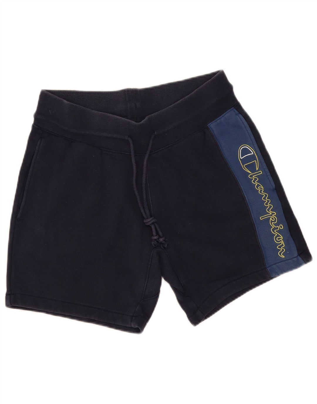 Champion Mens Graphic Sport Shorts Medium  Navy Blue Colourblock