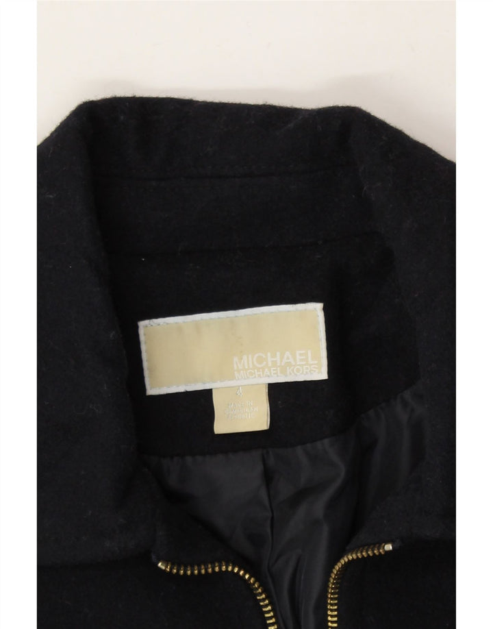 MICHAEL KORS Womens Military Overcoat US 4 Small Navy Blue Vintage Michael Kors and Second-Hand Michael Kors from Messina Hembry 