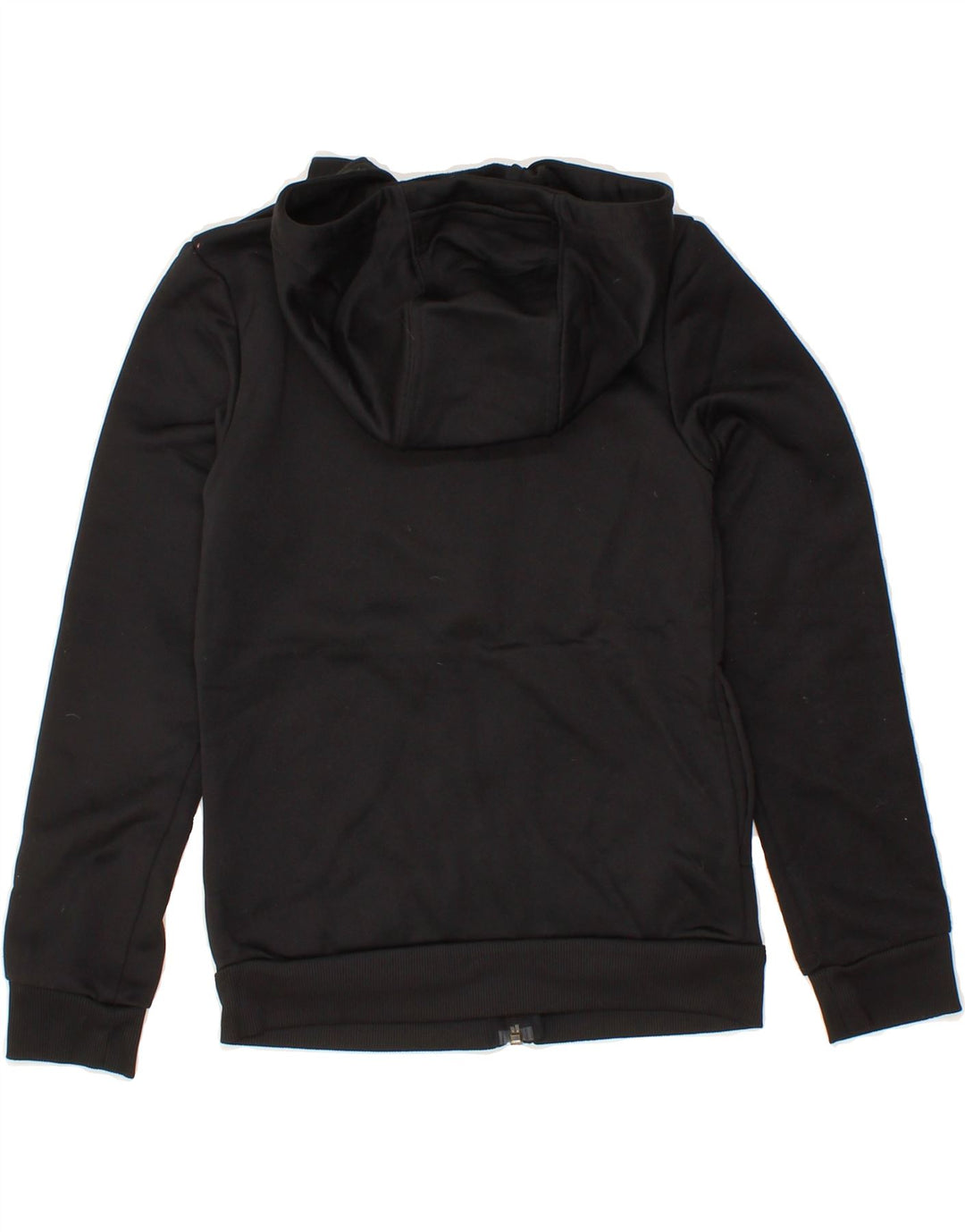 ADIDAS Boys Zip Hoodie Sweater 9-10 Years Black Polyester Vintage Adidas and Second-Hand Adidas from Messina Hembry 